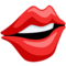 Mouth emoji on Messenger